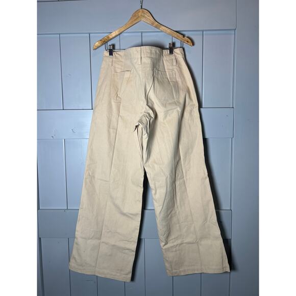 MOTEL Women's Wide Leg Cargo Pants, Size M, Khaki, NWT - Picture 4 of 6